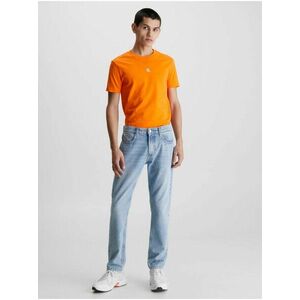 Tričká s krátkym rukávom pre mužov Calvin Klein Jeans - oranžová vyobraziť