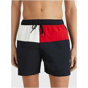 Tmavomodré pánske vzorované plavky Tommy Hilfiger Underwear vyobraziť