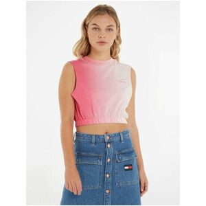 Ružový dámsky crop top Tommy Jeans vyobraziť