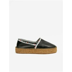 Čierne dámske kožené espadrilky Love Moschino vyobraziť