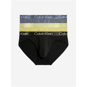 Slipy pre mužov Calvin Klein Underwear - čierna, žltá, sivá vyobraziť