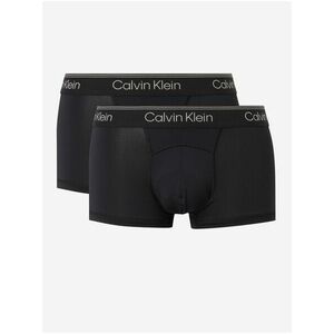 Sada dvoch čiernych boxerok v čiernej farbe s elastickým lemom 2PK Calvin Klein Underwear vyobraziť