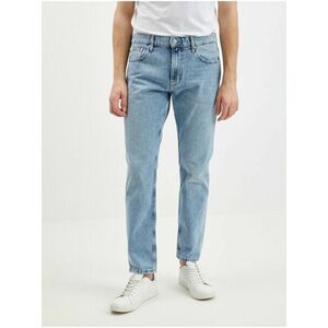 Modré pánske straight fit rifle Calvin Klein Jeans vyobraziť