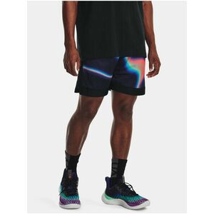 Čierne pánske vzorované šortky Under Armour Curry Mesh 8'' Short II vyobraziť