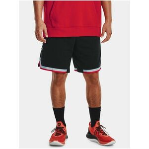 Červeno-čierne pánske šortky Under Armour Curry Fleece 9'' Short vyobraziť