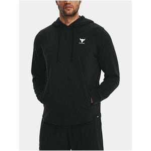 Čierna pánska mikina Under Armour Project Rock Terry Hoodie vyobraziť