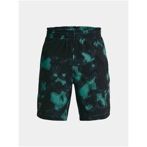 Zeleno-čierne chlapčenské šortky Under Armour Project Rock Printed Wvn Short vyobraziť