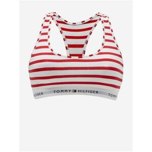 Bielo-červená dámska pruhovaná podprsenka Tommy Hilfiger Underwear vyobraziť