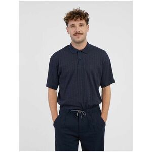 Tmavomodrá polokošeľa Jack & Jones Connor vyobraziť