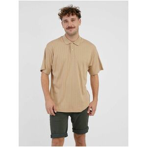 Béžová pánska polokošeľa Jack & Jones Connor vyobraziť