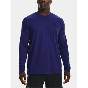 Tmavomodré športové tričko Under Armour UA SPORTSTYLE LEFT CHEST LS vyobraziť