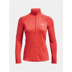 Červené športové tričko Under Armour Tech 1/2 Zip - Twist vyobraziť