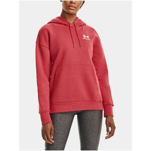 Červená mikina Under Armour Essential Fleece Hoodie vyobraziť