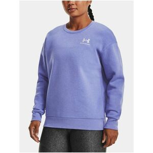 Modrá mikina Under Armour Essential Fleece Crew vyobraziť