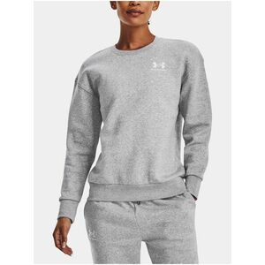 Svetlosivá mikina Under Armour Essential Fleece Crew vyobraziť