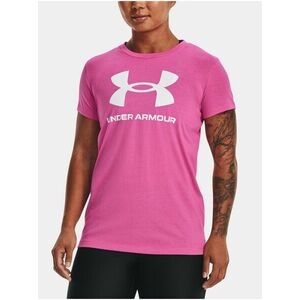 Ružové športové tričko Under Armour UA W SPORTSTYLE LOGO SS vyobraziť