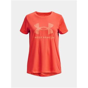 Oranžové športové tričko Under Armour UA Tech Print BL SSC vyobraziť