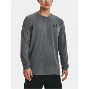 Tmavosivé športové tričko Under Armour UA SPORTSTYLE LEFT CHEST LS vyobraziť