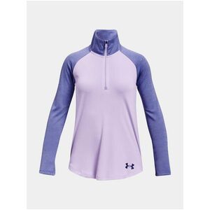 Fialové dievčenské športové tričko Under Armour UA Tech Graphic 1/2 Zip vyobraziť