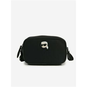 Čierna dámska crossbody kabelka KARL LAGERFELD Ikonik 2.0 Camera Bag vyobraziť