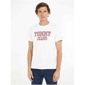 Tričká s krátkym rukávom pre mužov Tommy Jeans - biela vyobraziť