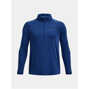 Tmavomodré športové tričko Under Armour UA Tech 2.0 1/2 Zip vyobraziť