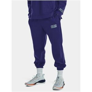 Tmavomodré pánske športové tepláky Under Armour UA Summit Knit Joggers vyobraziť