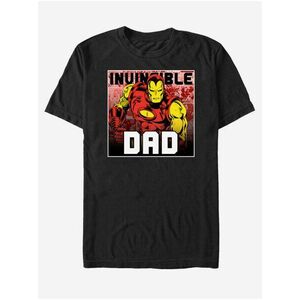 Černé unisex tričko ZOOT.Fan Marvel Invincible Dad vyobraziť