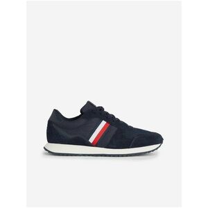 Tmavomodré pánske semišové tenisky Tommy Hilfiger Runner Evo Mix vyobraziť