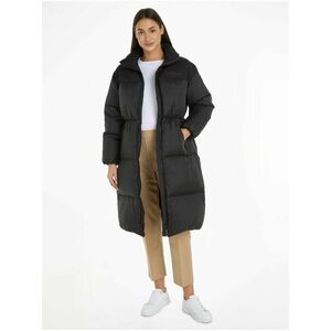 Čierny dámsky prešívaný kabát Tommy Hilfiger New York Puffer Maxi vyobraziť