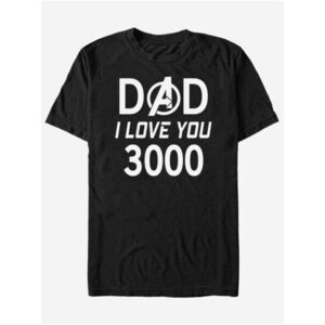 Černé unisex tričko ZOOT.Fan Marvel Dad 3000 vyobraziť