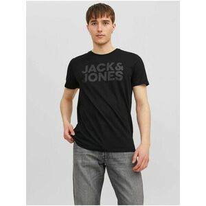 Čierne pánske tričko Jack & Jones Corp vyobraziť