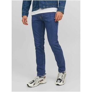 Modré pánske slim fit džínsy Jack & Jones Tim vyobraziť