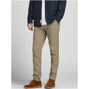 Béžové pánske chino nohavice Jack & Jones Marco vyobraziť