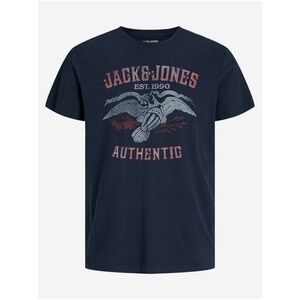 Tmavomodré pánske tričko Jack & Jones Fonne vyobraziť