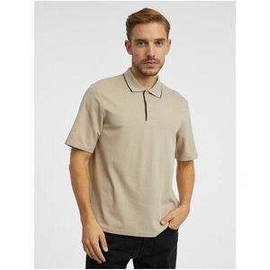 Krémové pánske polo tričko Jack & Jones Blamatt vyobraziť