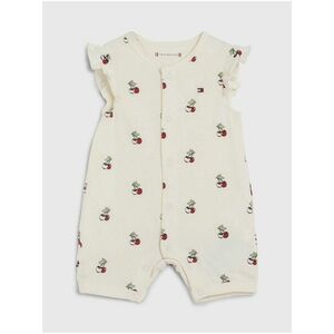 Krémové dievčenské vzorované body Tommy Hilfiger Baby Cherry vyobraziť