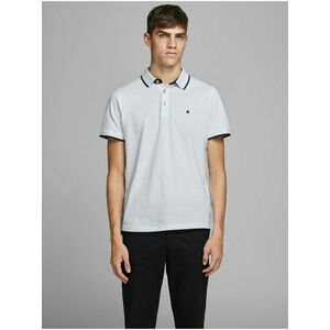 Biele pánske polo tričko Jack & Jones Paulos vyobraziť