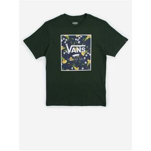 Tmavozelené chlapčenské tričko VANS Print Box vyobraziť