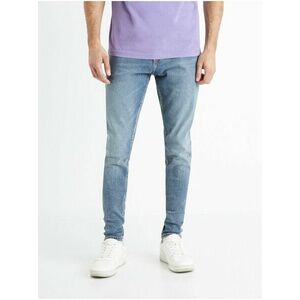 Svetlomodré pánske skinny fit džínsy Celio Foskinny1 vyobraziť