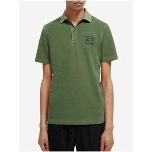 Zelené pánske polo tričko Scotch & Soda Garment Dye vyobraziť