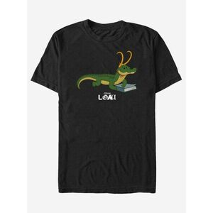 Čierne unisex tričko ZOOT.Fan Marvel Gator Loki Hero vyobraziť