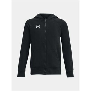 Čierna chlapčenská mikina Under Armour UA Rival Fleece FZ Hoodie vyobraziť