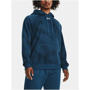 Modrá pánska mikina Under Armour UA Rival Fleece Printed HD vyobraziť