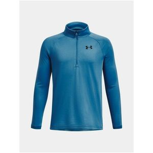 Svetlomodré športové tričko Under Armour UA Tech 2.0 1/2 Zip vyobraziť