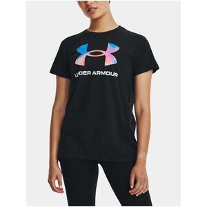 Čierne športové tričko Under Armour UA W SPORTSTYLE LOGO SS vyobraziť