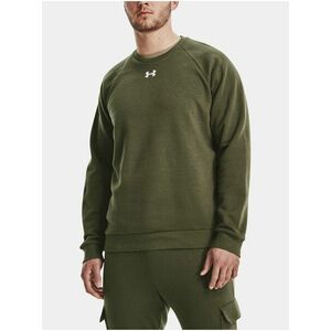 Kaki mikina Under Armour UA Rival Fleece Crew vyobraziť