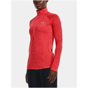 Červené športové tričko Under Armour Tech 1/2 Zip - Twist vyobraziť