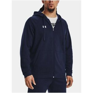 Tmavomodrá pánska mkina s kapucňou Under Armour UA Rival Fleece FZ Hoodie vyobraziť