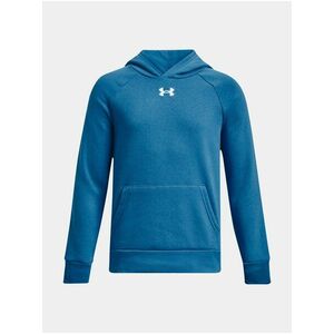 Modrá chlapčenská mikina s kapucňou Under Armour UA Rival Fleece Hoodie vyobraziť